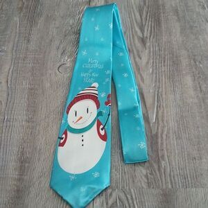 Christmas Necktie Christmas Party Fun  Snowman Christmas New Year Tie NEW